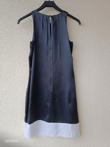 Черное шелковое платье. Must varrukateta siidist kleit (фото #2)