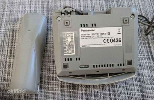 Настольный беспроводной телефон Panasonic KX-TG1100 серебрис (фото #3)