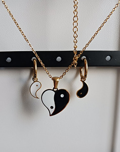 Yin ja yang roostevabast terasest komplekt (1 foto / 2)