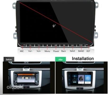 VW Android Navi Radio 9″ CarPlay Android Auto 4G SIM (фото #5)