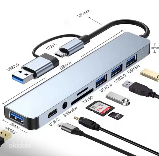 USB, USB-c HUB, док-станция.