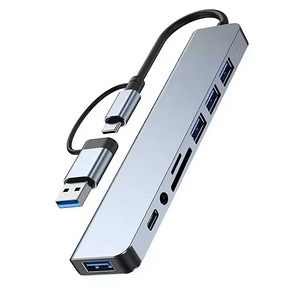USB, USB-c HUB, док-станция. (5 фото из 6)