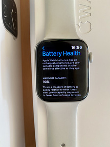 Apple Watch Series 5 44mm Silver Alu White Sp Band GPS (3 foto / 5)