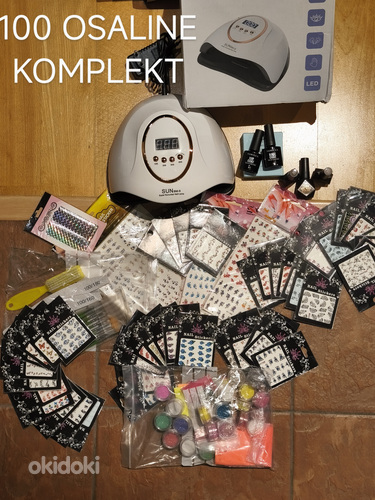 LED LAMP Küünetarvikute komplekt koos lambiga 100 osaline