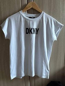UUS VALGE DKNY T-SÄRK / T-SHIRT suurus 14 S (1 foto / 4)