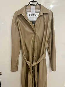 Кожаное платье Guess