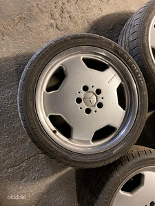R18 AMG оригинальные диски мерседес w140 моноблоки (5 фото из 6)