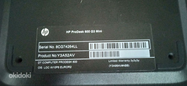 HP ProDesk 600 G3 Mini (foto #1)