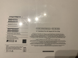 MacBook Pro 14'' (2022) / M1 Pro 8C / 14C, 16 GB/ 512GB (2 foto / 3)