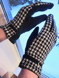 Кожаные перчатки Pepita в квадратной форме