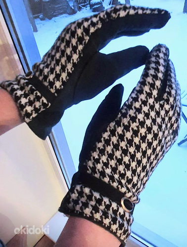 Кожаные перчатки Pepita в квадратной форме (фото #1)