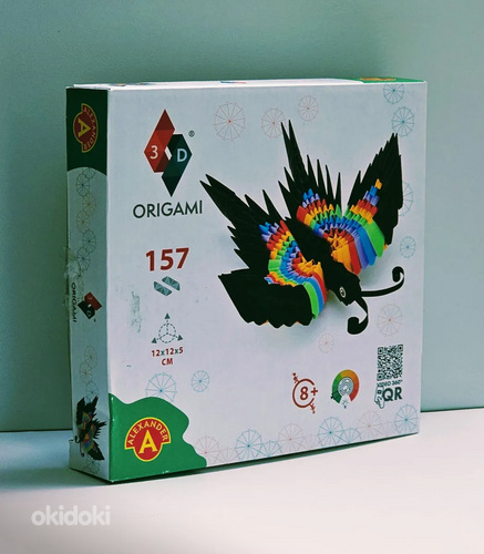Origami 3D komplekt Liblikas loova tegevuse armastajatele