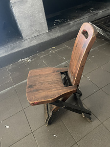 Sepistatud liigendite, kinnitustega täispuit käsitöö toolid (2 foto / 3)