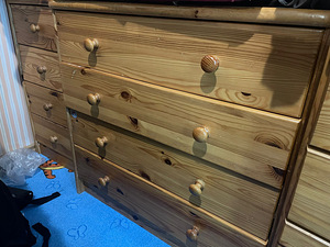 Solid wood drawer 3 unit