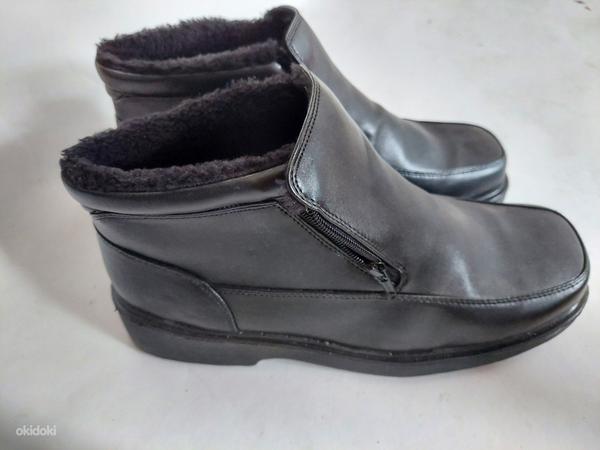 Мужские кожаные зимние ботинки (фото #3)