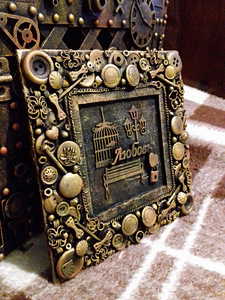 Kompositsioon stiilis "Steampunk". Suurus 16x16. (6 foto / 8)